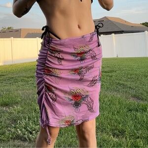 NWT New Girl Order x Dolls Kill Angel Ruched mini skirt (small)